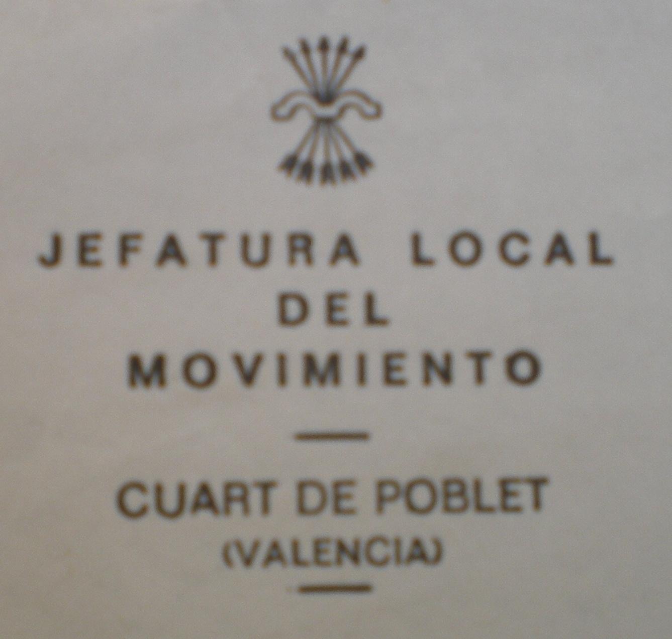 Jefatura local movimiento 1972